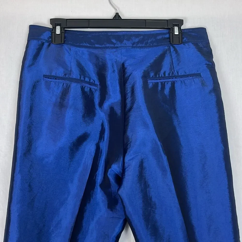 Blue and Silver Mystique by Ben Marc Two Piece Suit Women's 8